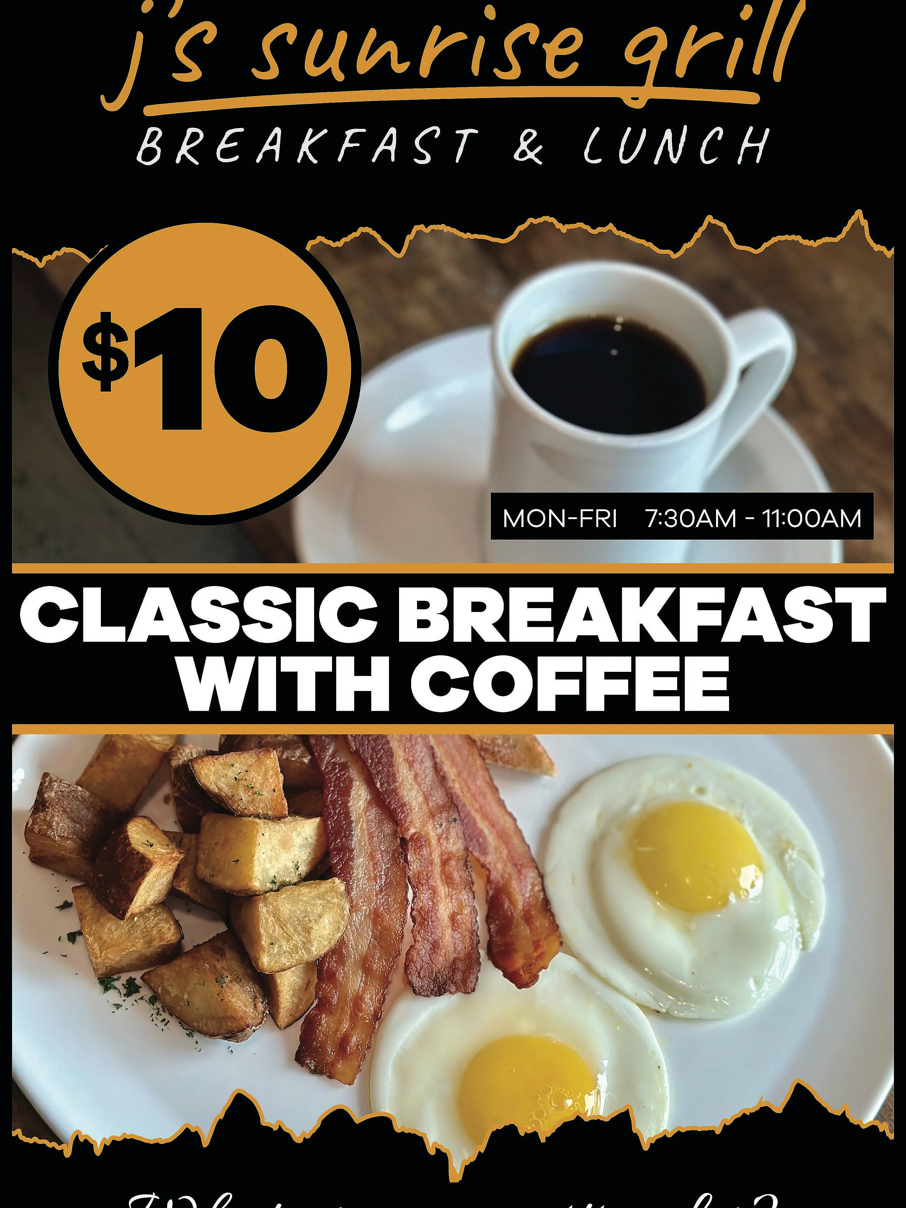 J's Sunrise Grill Special Offer - Filipino Breakfast Calgary SE